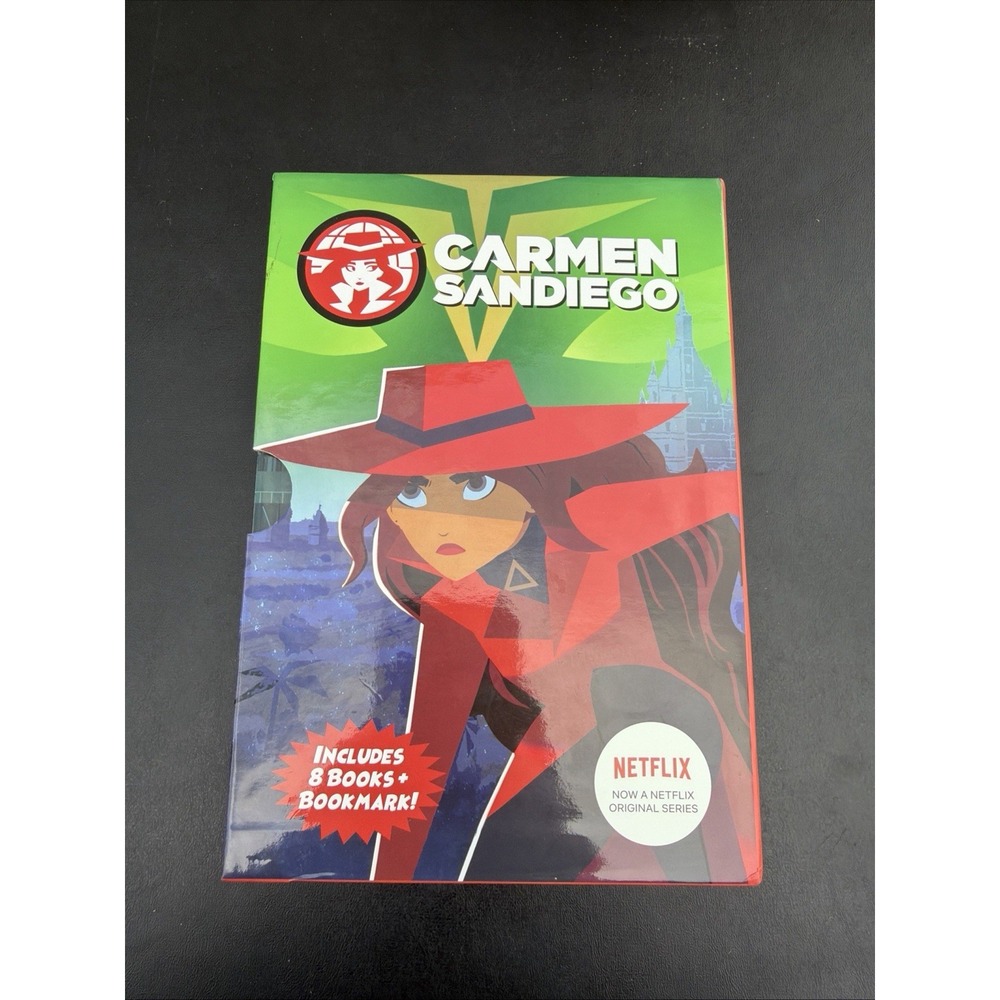 Carmen Sandiego 8 Book Box Set *LIKE NEW* based on Netflix animated series